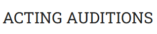 Acting Auditions logo