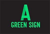 A Green Sign logo